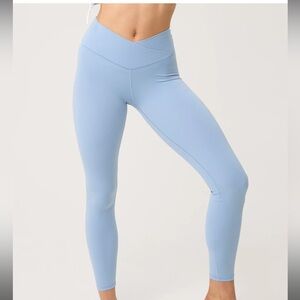 Offline by Aerie Real Me Medium 7/8 High Rise Legging light blue